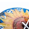 Yoiolclc Large Outdoor Clock Waterproof-Decorative Sun Flower Wall Clocks for