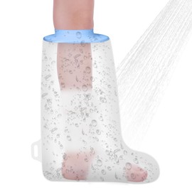 AOOWU Waterproof Cast Cover Leg Kids, Waterproof Foot Cover for Shower, Reusable Cast, Dressing and Bandage Cover, Comfortable Cast Cover for Foot, Ankle Cast Covers for Short Leg, Knee, Foot, Toes