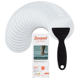 36PCS Non-Slip Bathtub Stickers, Safety Bathroom Tubs Showers Treads Adhesive Decals Scraper