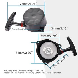 GOOFIT 35cc Tanaka Bladez TC-355 Pull Start Recoil Assembly Replacement ForMoby XL Powerkart Bladez