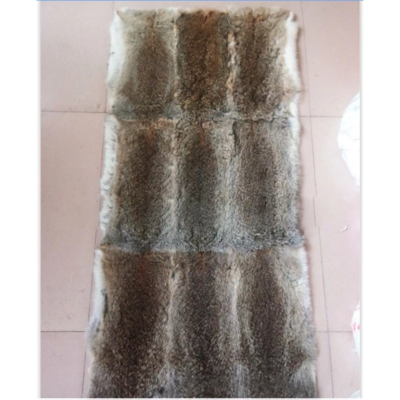 Unbranded 100% Real Fur Throw Rabbit Fur Blanket Carpet Luxury