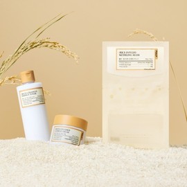 pulley Fully Rice Cera Nourishing Moisturizing 3-Piece Set (Modeling Pack, Toner, Cream) / 풀리 쌀 세라 영양 보습 3종 SET(모델링팩, 토너, 크림)