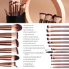 BS-MALL Professional Makeup Brush Set 18 Pcs,With Travel Case -