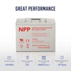 NPP 12V 40Ah Deep Cycle Battery - T14 Terminals Rechargeable
