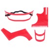Beard Shaping Tool Set, Stylish Red Plastic Beard Stencil Set,