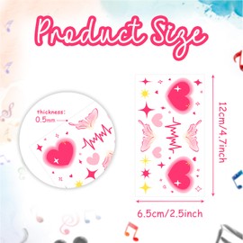 10 Sheet Music Festival Party Temporary Tattoos Fantasy Music Notes Rock and Roll Rave Festival Accessories for Women Men in Party Favors Supplies