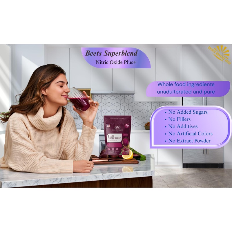 Beets Superblend 100% Freeze Dried Powder Juice, Beets, Pomegranate, Avocado,