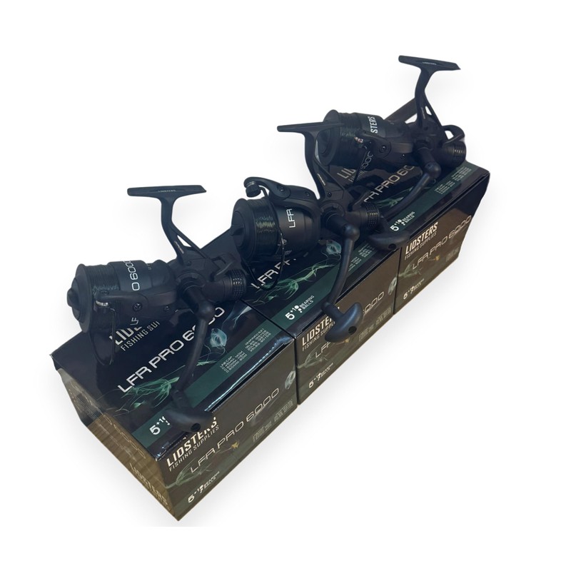 3 Lidsters LFR Pro 6000 Carp Reels 5+1BB Carp Runner