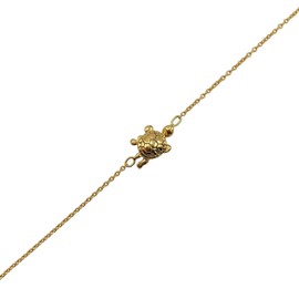 81stgeneration Gold Plated 925 Sterling Silver Bracelet for Women - Turtle Charm Bracelet with 925 Silver Chain - Best Friend Bracelets - Tortoise Accessories - Boho Jewellery for Teenage Girls