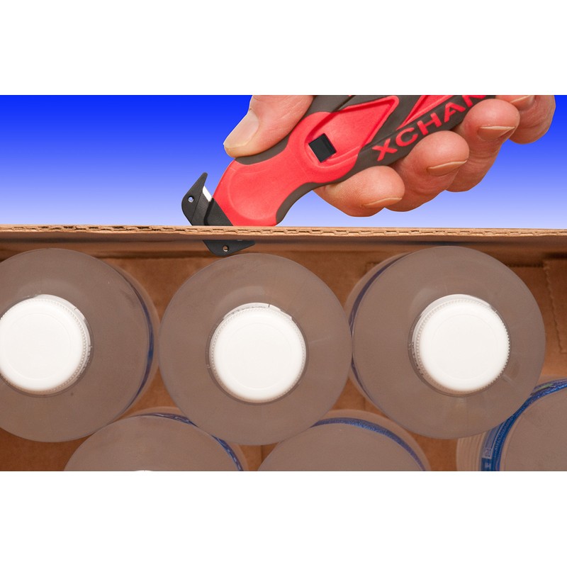 Klever XChange, Safety Box Cutter Knife, Orange