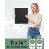 Nicpro 11x14 Art Portfolio Folder, 30 Pockets Display 60 Pages