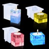 FineInno 3 Size Square Tealight Candle Holder Resin Molds, Rectangle