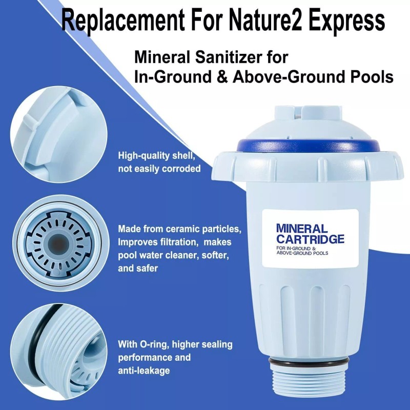 for Zodiac Nature2 Express Mineral Cartridge W28175 W26775 In/Above-Groun