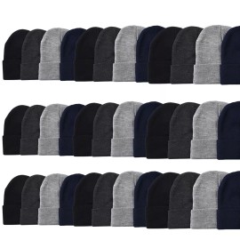 Unbranded 72 Pack Winter Beanie Hats Bulk for Men Women Wholesale Knit Beanies Lot
