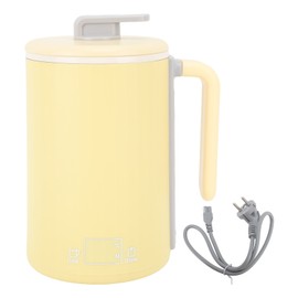 Electric Kettle Fast Heating Intelligent Temp Control Portable Dry Burning Protection Auto Power Off for Office Home Yellow EU Plug 220V