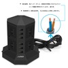 JIACHAN Power Strip Tower Type, 6 USB 8 Outlets, Approx.