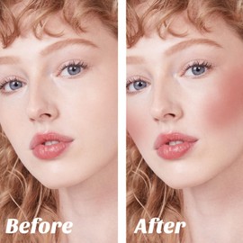 Boobeen Cream Blush stick, Multi Face Blush for Cheek, Lip and Eye, Pigmented Matte Finish for Natural Flush Color, Buildable and Lightweight