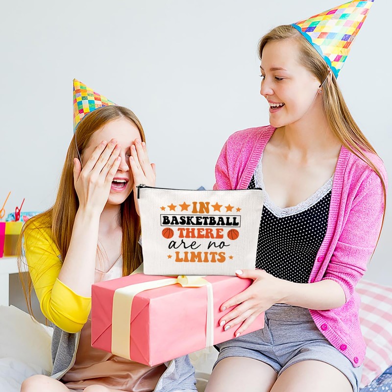 Basketball Gifts Basketball Stuff Cosmetic Bags for Women Makeup Bag,