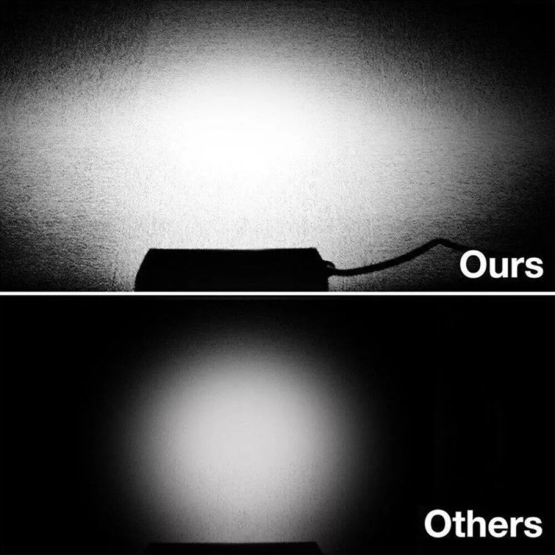 7"inch LED 2400W Work Light Bar Flood Spot Combo Fog