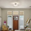 HMVPL Chrome Crystal 4-Light Mini Firework Ceiling Light Fixture, Modern
