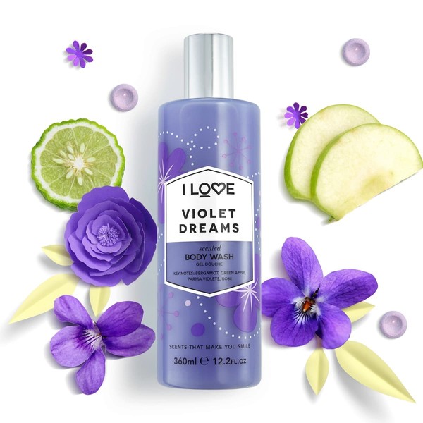 I LOVE Violet Dreams Bodywash, 360ml