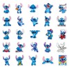 50 pegatinas de puntadas, vinilo reutilizable de dibujos animados de