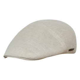 Sterkowski Summer 100% Linen Super Light 5 Panel League Flat Cap - 60 cm = XL = UK 7 3/8