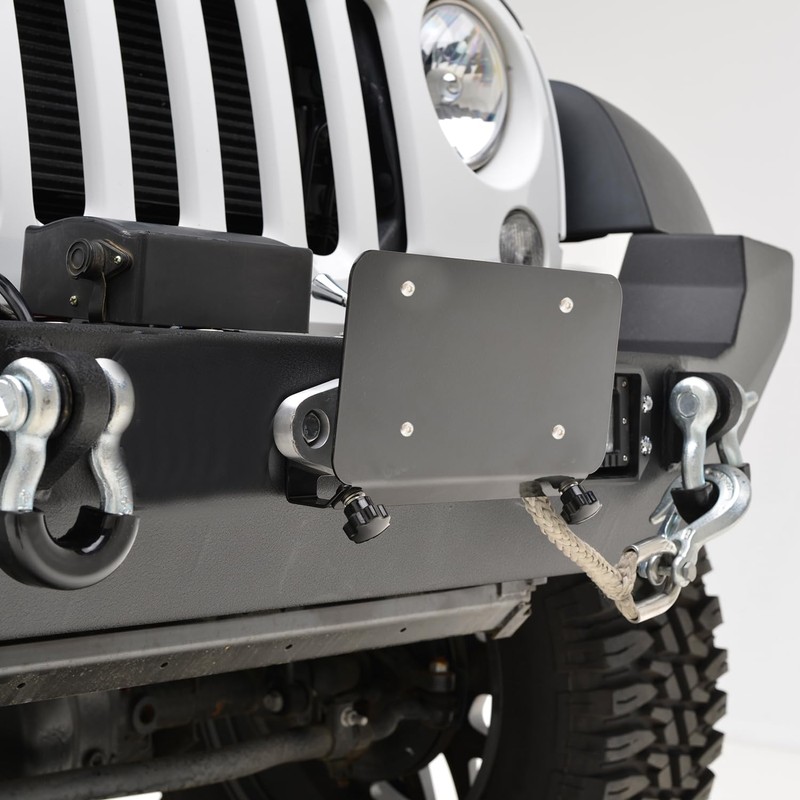 ZORASEN Universal Front License Plate Frame for 10" Winch Hawse