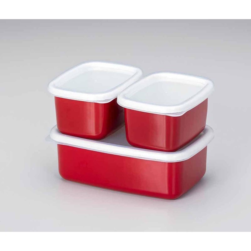 Takagi Metal FSK-SR Storage Container, Canister, Umeshi Dried Container, Enamel,