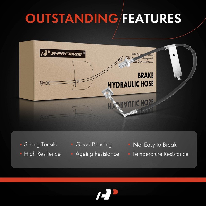 A-Premium Front Left Side Brake Hydraulic Hose Compatible with Select