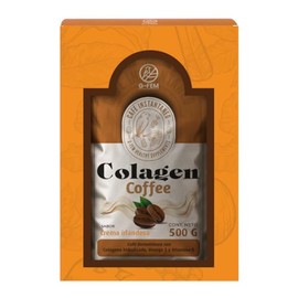 Colagen Coffee Instantáneo, Sabor Moka y Crema Irlandesa, con Colágeno Hidrolizado, Omega 3 y Vitamina D, 500g (Crema Irlandesa)