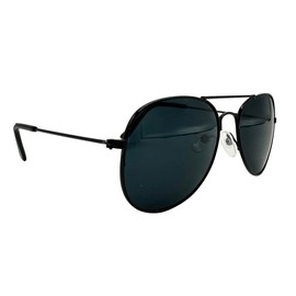 Mustavo Adult Black Pilot Sunglasses Metal Frame Mens Womens Unised Eyewear UV400 Dark Tint Lense Classic Designer Style