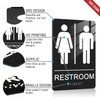 T&R Restroom Signs for Business - 4 Pack - 9