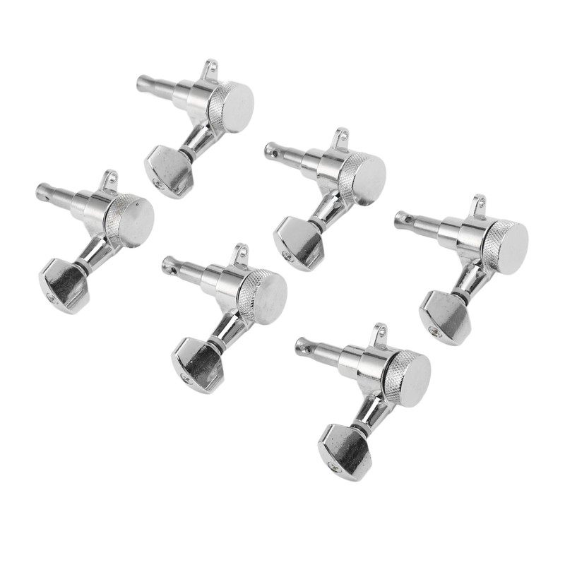 6 Set Tuning Pegs Electric Guitar Machine Heads Tuners Parts
