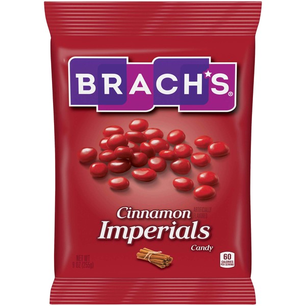 Brach's Cinnamon Imperial Hard Candy, 9 Oz Bag, Pack of 12