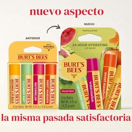 Burt's Bees Kit Freshly Picked Lip Balm 4 unidades