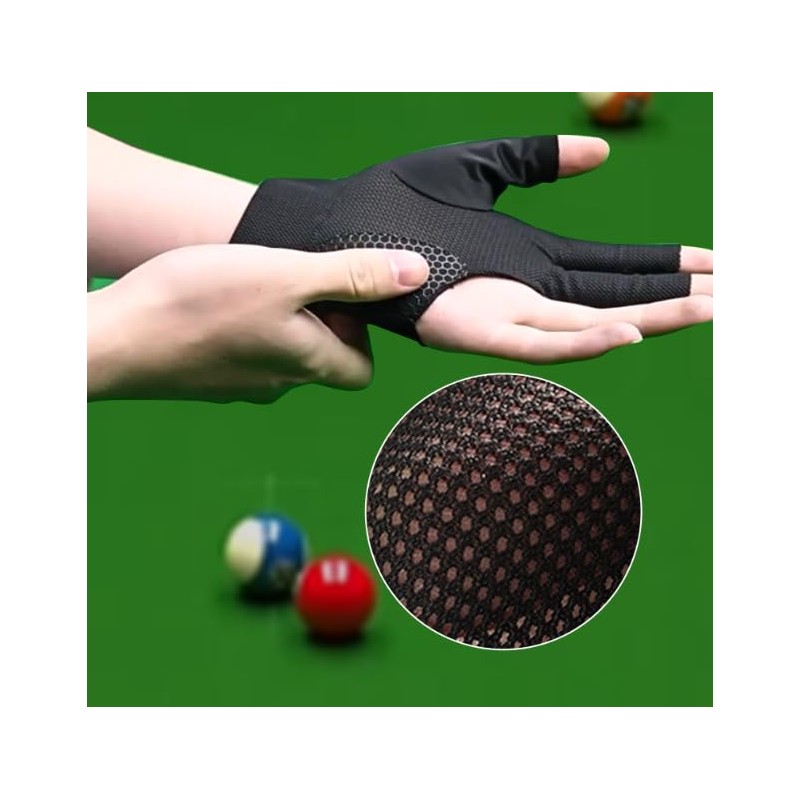 Billiard Gloves, Billiard Gloves, 3 Fingers, Left Hand, Right Hand,