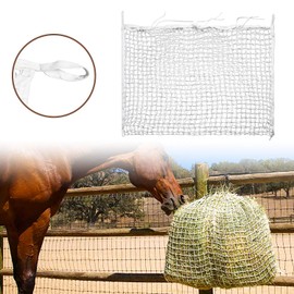 SWANEW Hay Net, Set of 1 Hay Bag 160 x 90 cm, Net Hay Bag Tight Mesh 3 x 3 cm, Feeding Improved Digestion for Horses, Goats, Feeding Net Capacity Approx. 9 kg