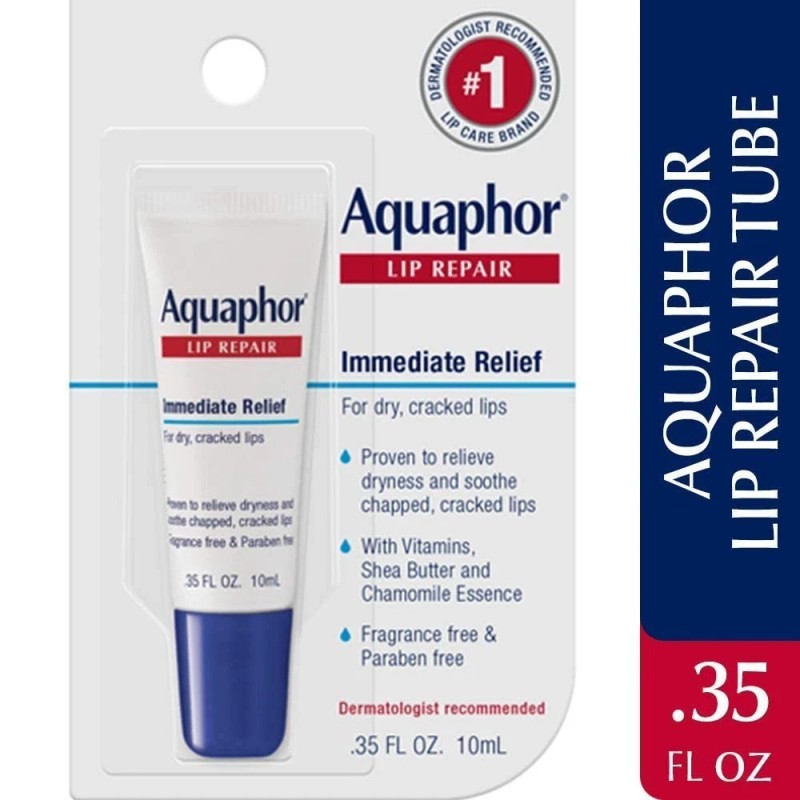 Aquaphor 10 PACK Aquaphor Lip Repair Ointment, Long-lasting Moisture Soothe