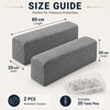 2PCS Sofa Arm Covers, Jacquard Sofa Arm Protector Covers with