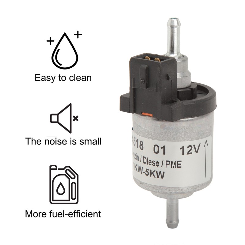 12V 22ml Heater Fuel Pump Heat Resistant Low Noise Fuel