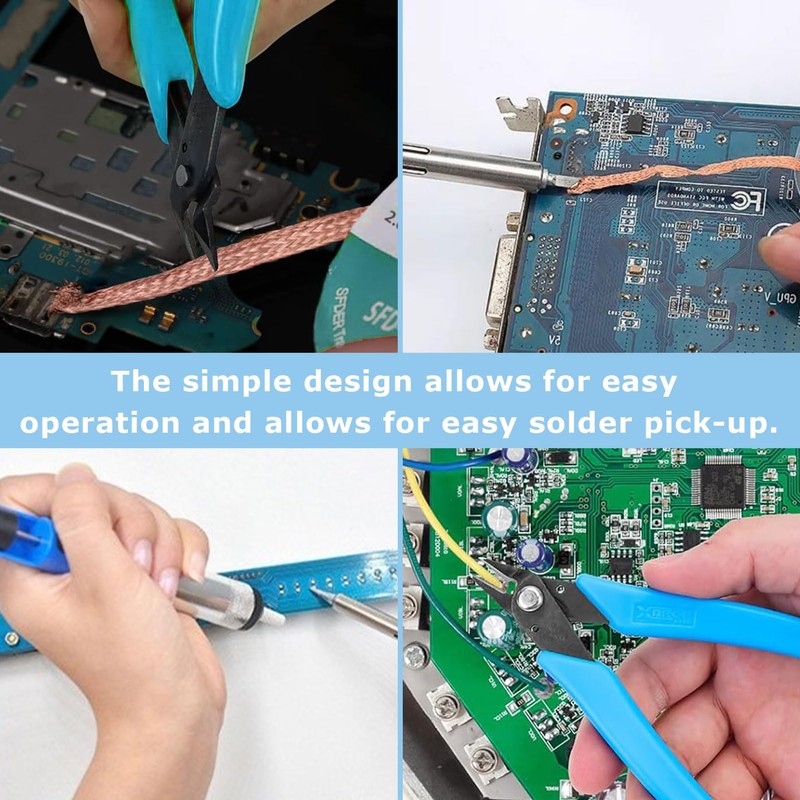 Desoldering Pump, Desoldering Wick, Soldering Accessories, Micro Shear Wire Cutter,