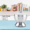 Stainless Steel Mortar Pestle Beans Garlic Spices Foodstuffs Grinder Kitchen