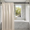 Black Shower Curtain Rod 36-98 Inch(3-8.17ft) Never Rust Non Slip