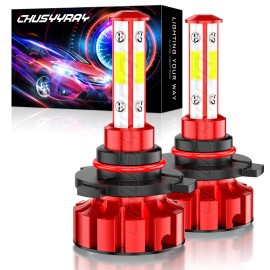 CHUSYYRAY 9005 HB3 LED Headlight High Beam Bulbs Ultra Bright Kit White Lamp Pack of 2