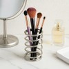Toothbrush and Toothpaste Holder – Spiral Design Metal Countertop Storage