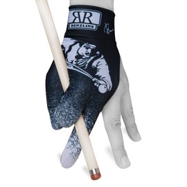 Renzline Pool CUE Glove Billiard Player - White/Black - for Left Hand - One Size fits All