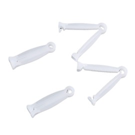 XLOOD 40pcs Disposable Umbilical Cord Clamp Birth Hemostatic Materials,Pig Umbilical Cord Clamp for Animals Puppy Kittens Cow Livestock Sheep,Home Birth Supplies kit, White, 1.77 Inch, 1.0 Count