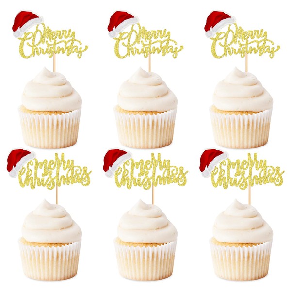 Keaziu - 24 piezas de decoración de magdalenas de Feliz