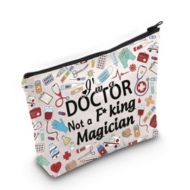 TGBJE Funny Doctor Gifts Doctor Appreciation Gifts I’m a Doctor Not a Magician Makeup Bag Future Doctor Gift Doctor Life Zipper Pouch (Doctor Magician bag)